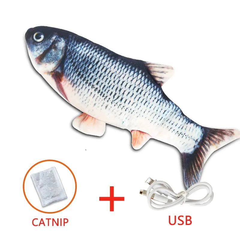 Electronic Fish Shape Cat Toy: USB Charging, Simulation Fish Toy