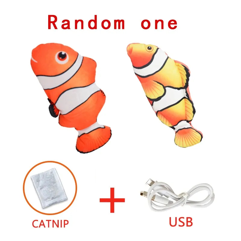 Electronic Fish Shape Cat Toy: USB Charging, Simulation Fish Toy